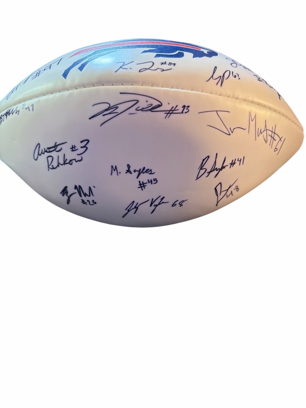 2021 Buffalo Bills FULL TEAM SIGNED Football - Picture 4 of 6